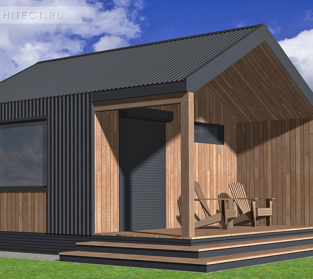 каркасный хозблок хб64