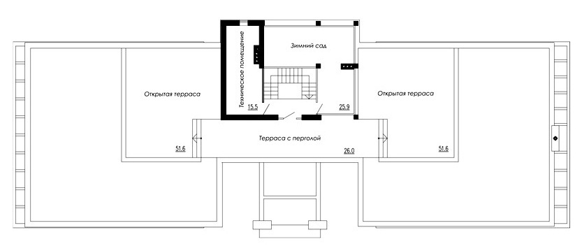 план одноэтажного дома 2