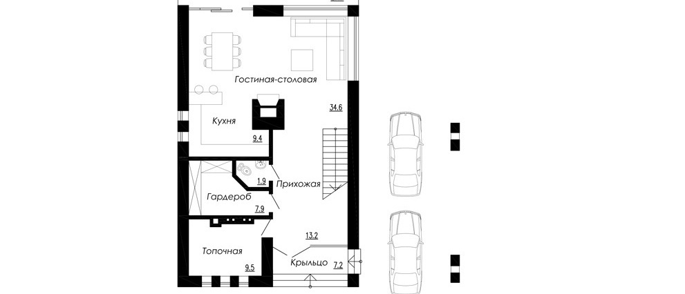 план современного дома g194k1