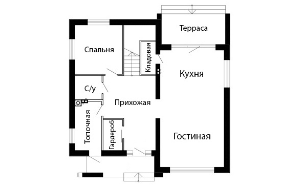 план современного дома