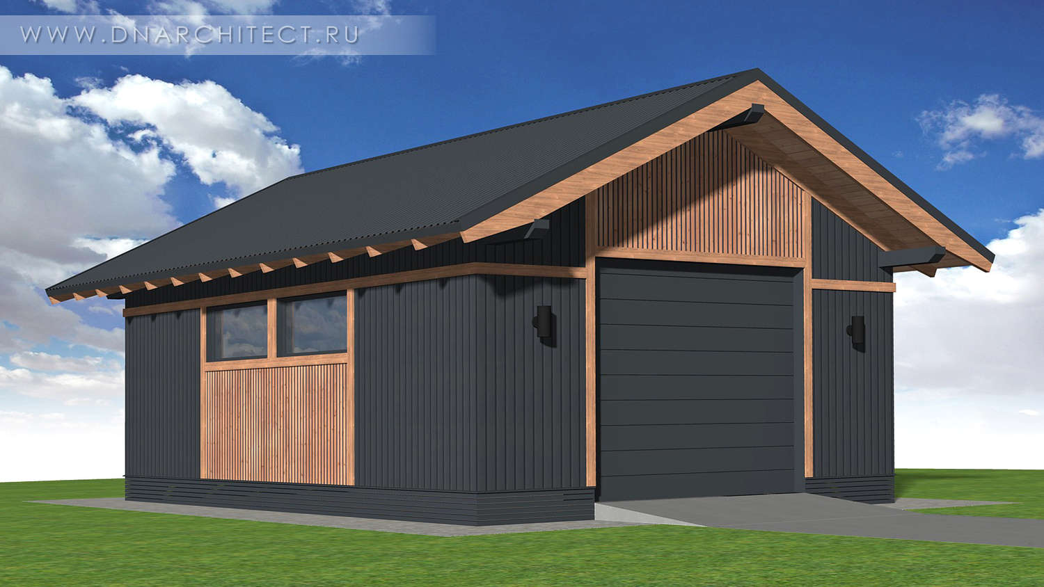 проект современного гаража