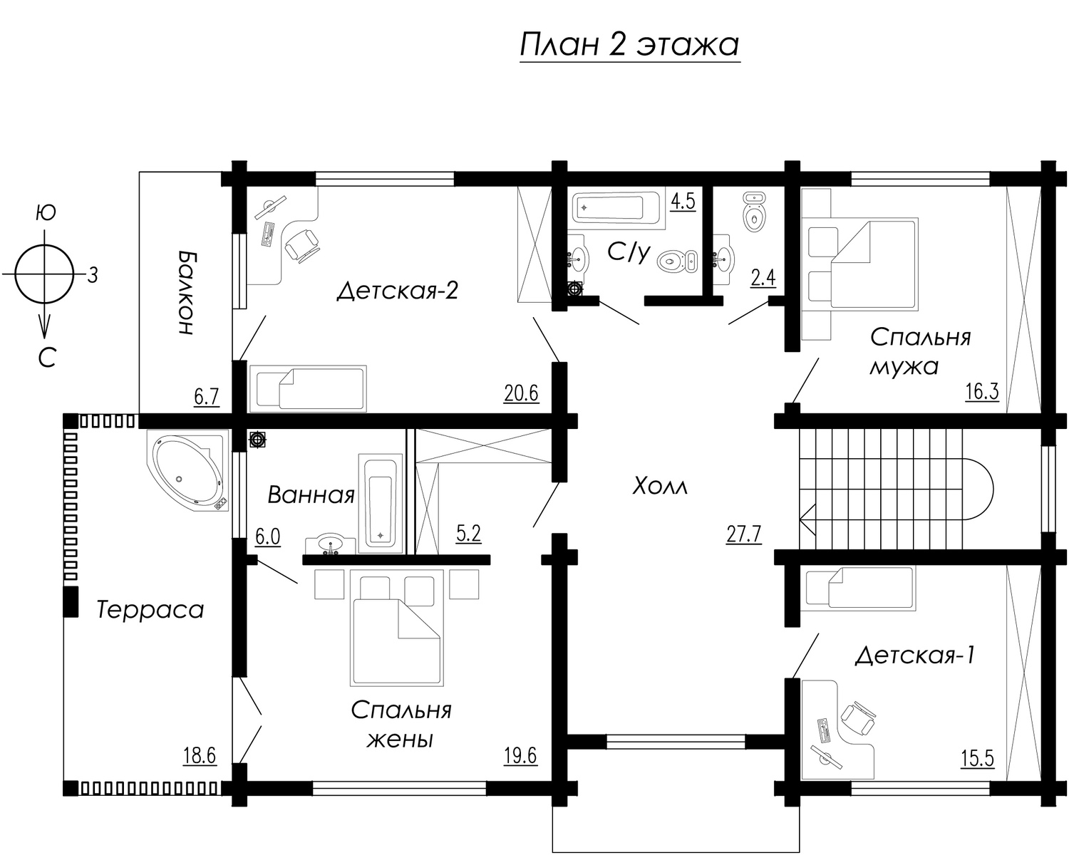 современный дом план2