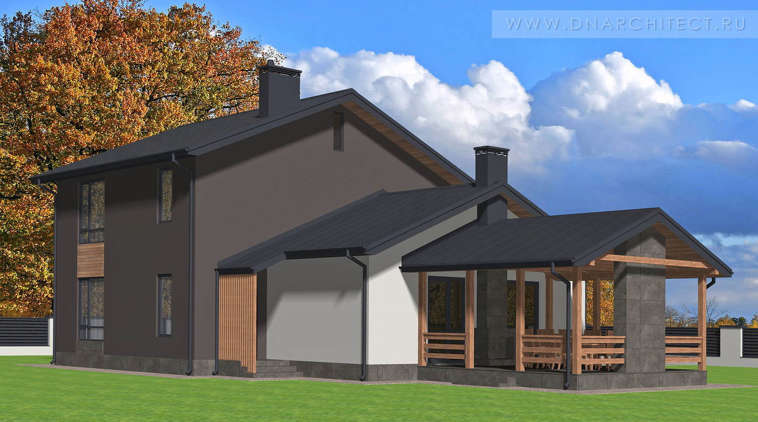 проект двухэтажного дома