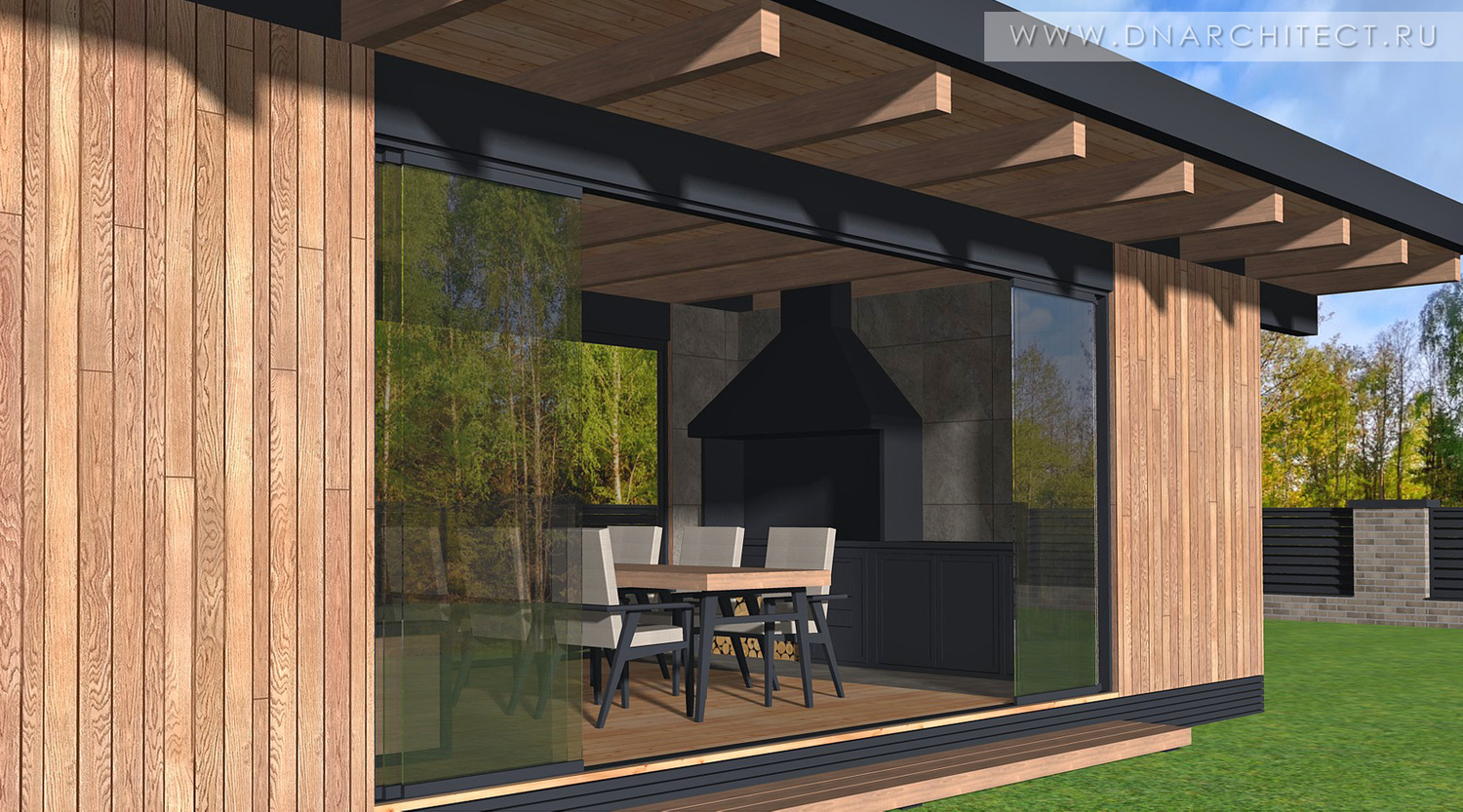 современная беседка