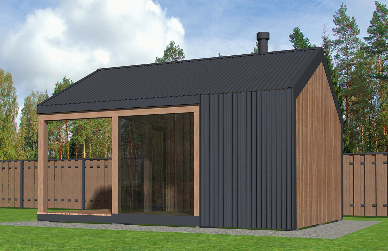 барнхаус баня проект