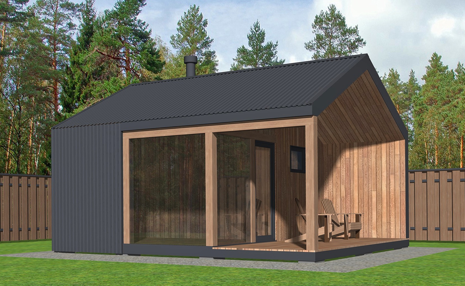 Проект каркасной бани