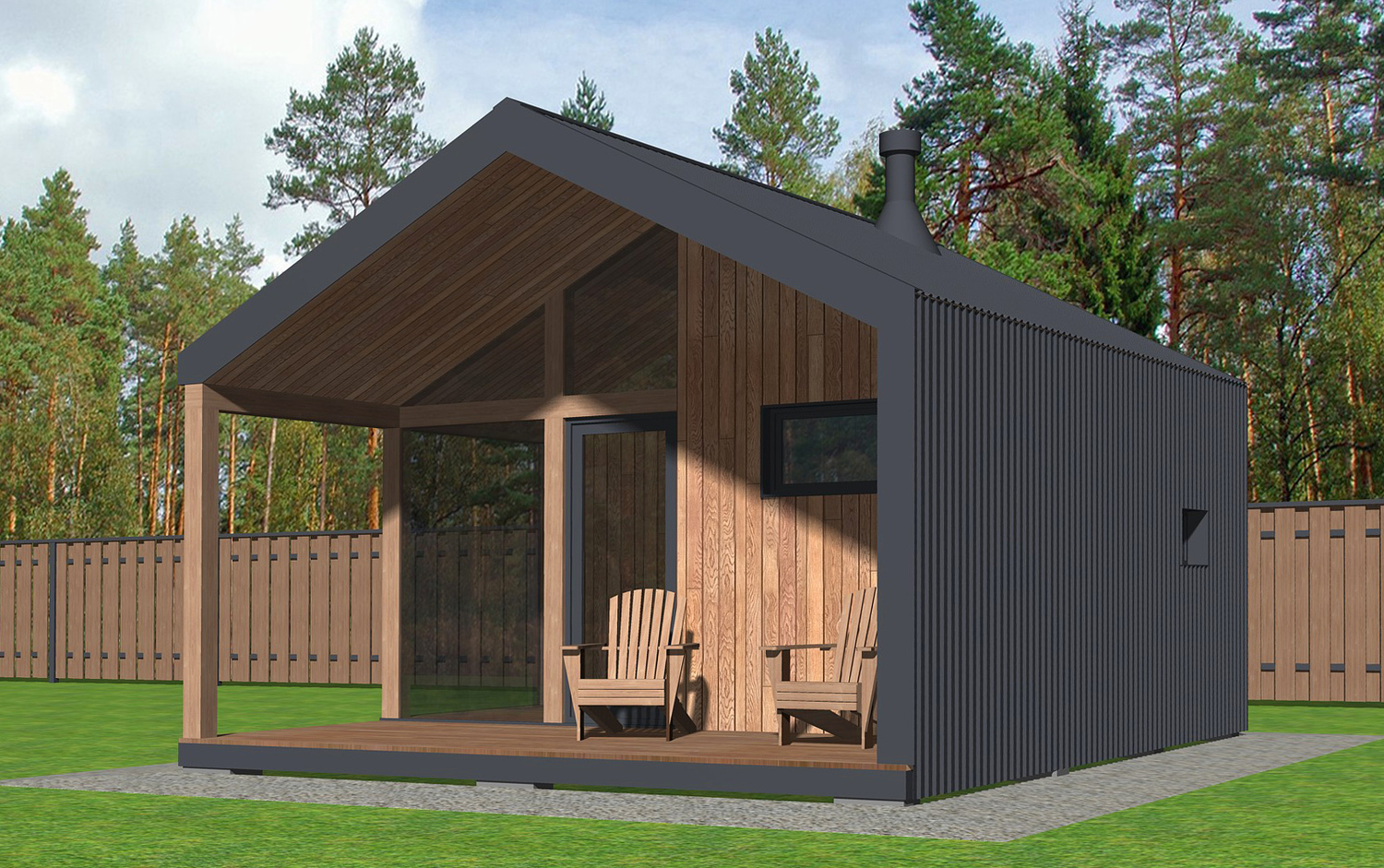 Каркасная баня проект