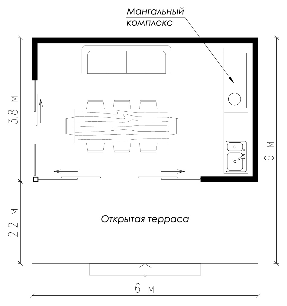 план каркасной бытовки