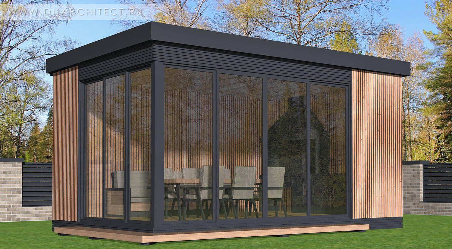 проект современной беседки