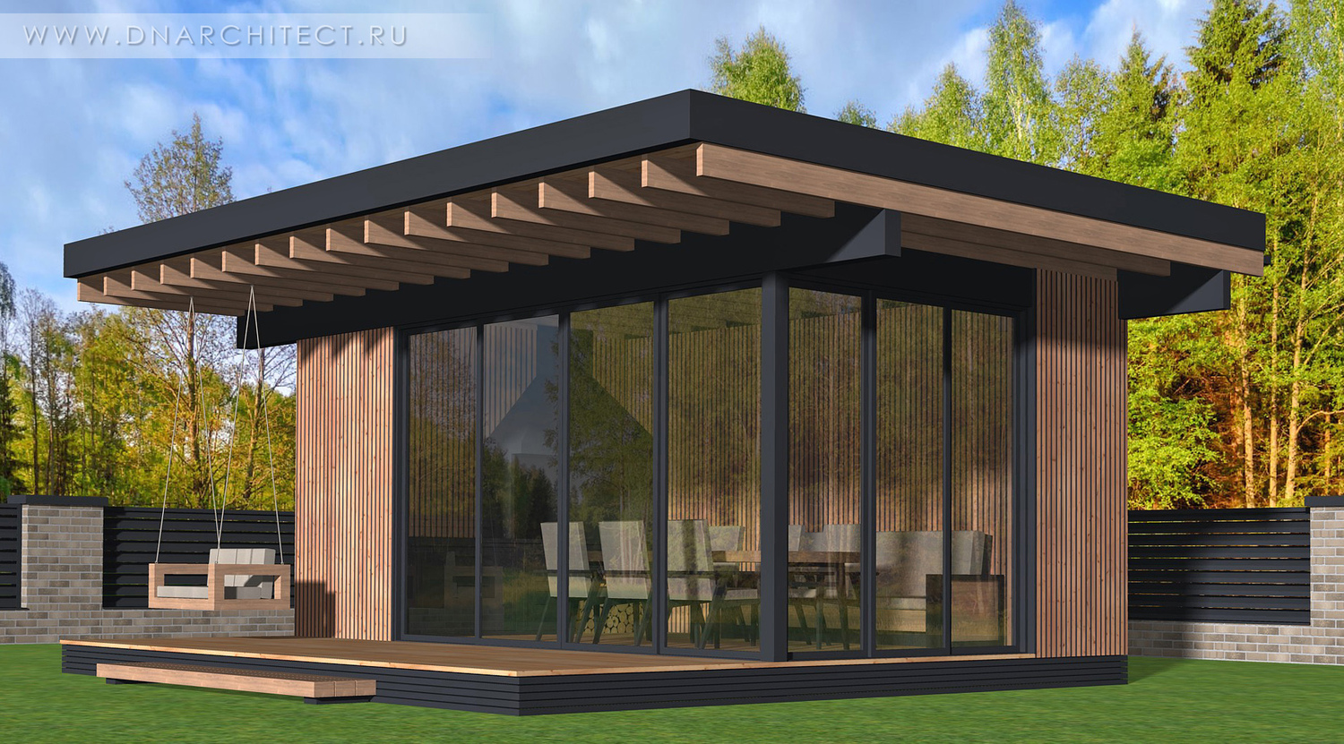 проект современной беседки