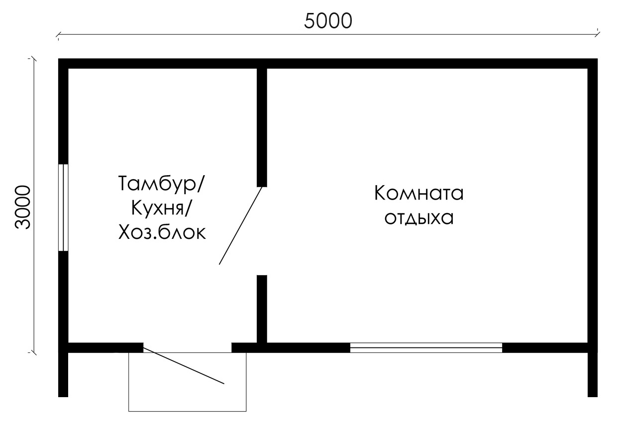 план каркасной бытовки