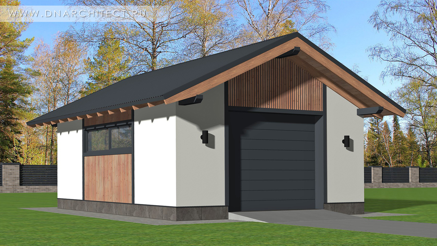проект современного гаража