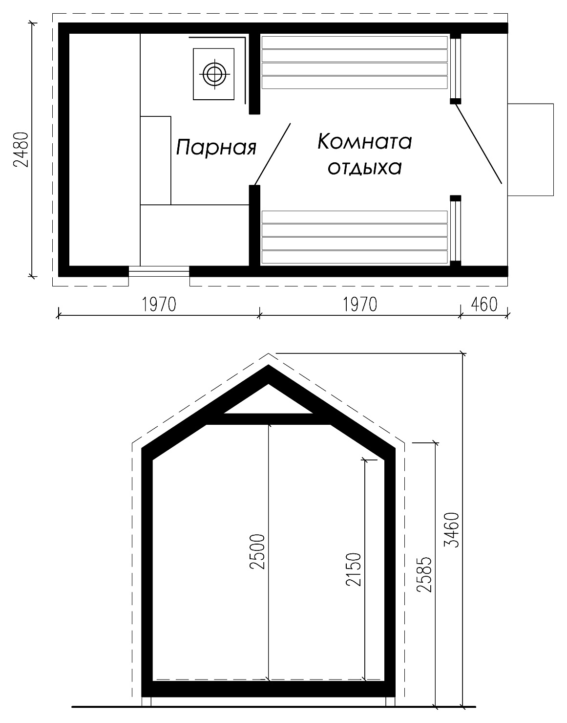 план барнхаус бани