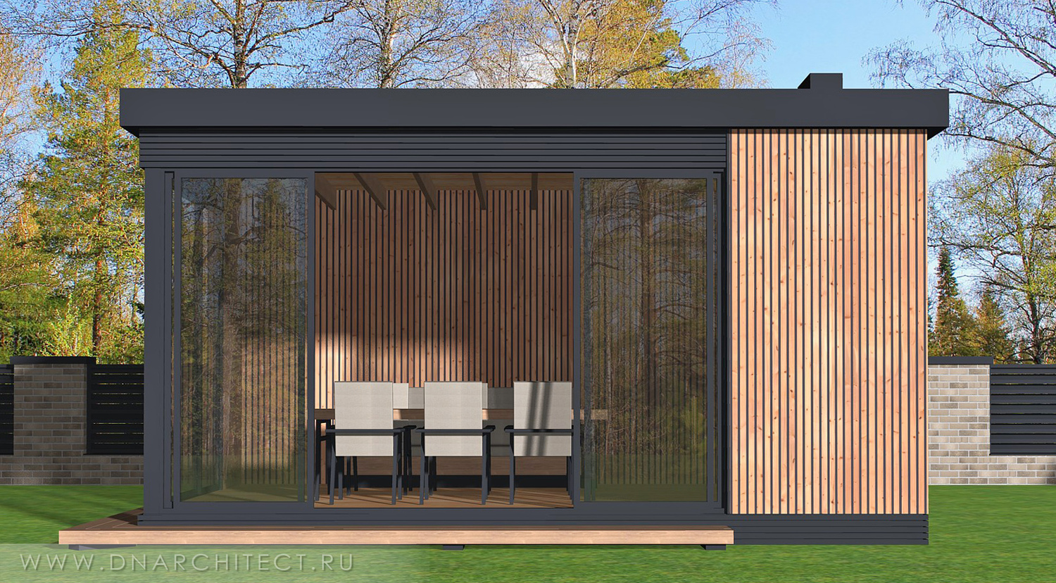 проект беседки 4х6