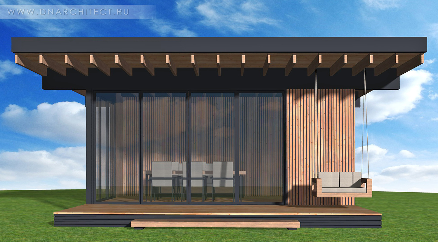 проект каркасной беседки