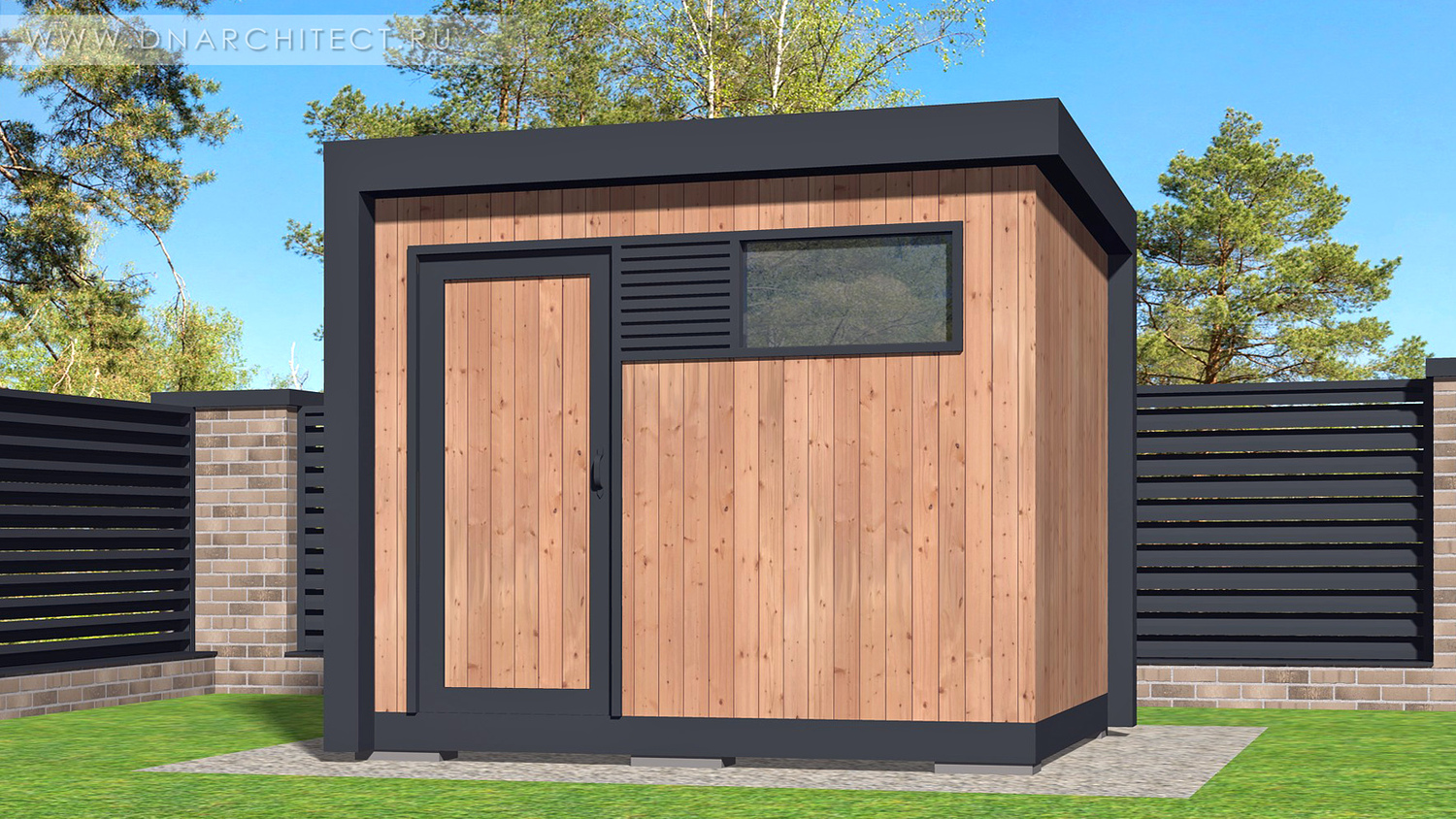 проект каркасного хозблока