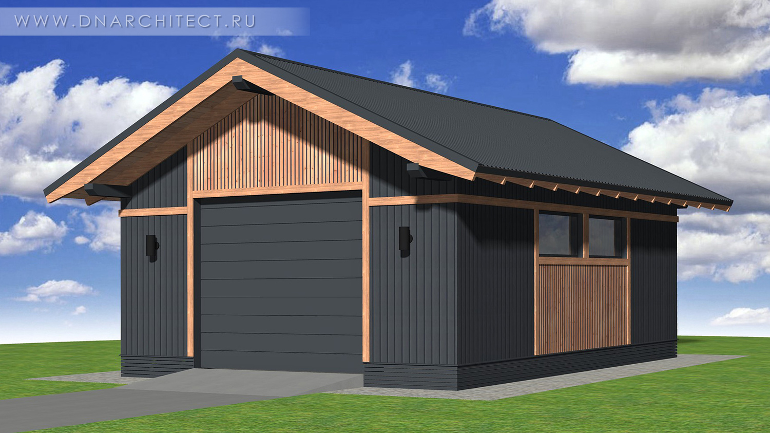 проект каркасного гаража