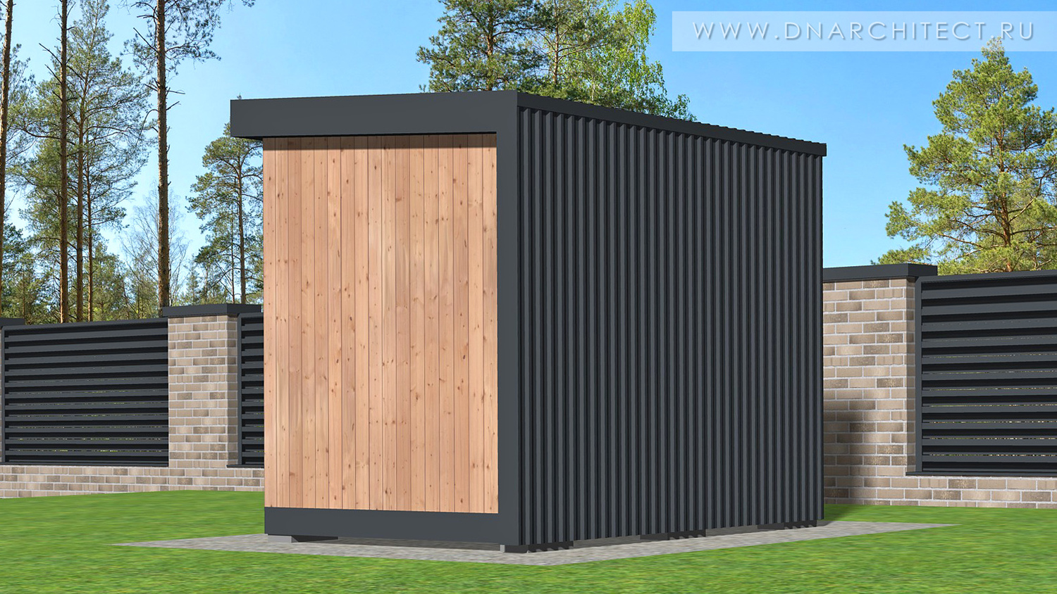 проект современного хозблока